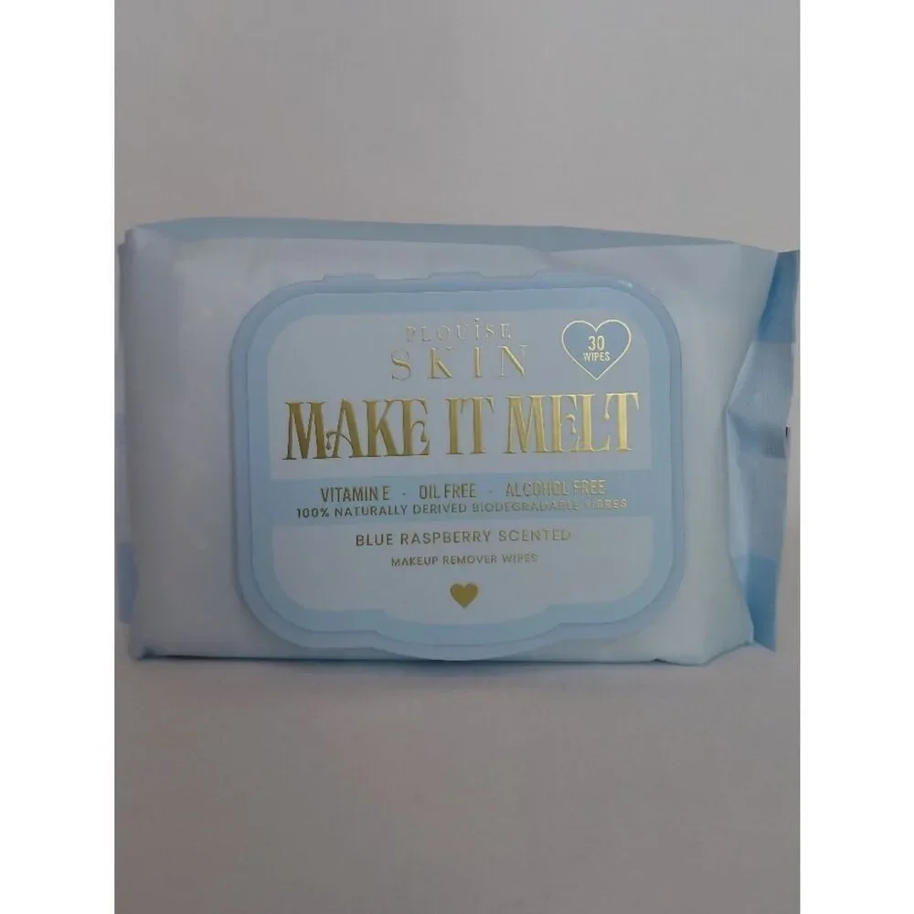 P.Louise - Make It Melt Makeup Remover Wipes - Blue Raspberry